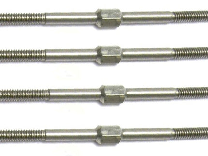 Kuza linkage 2.5x60mm stainless L/R thread 4 pieces. 4.5mm hex