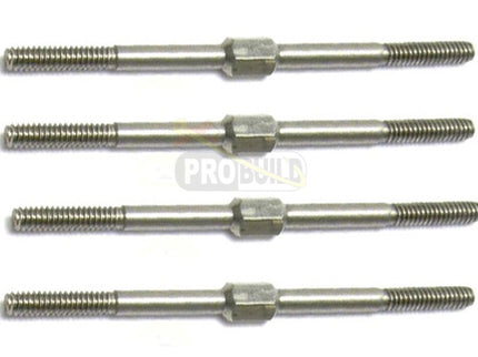 Kuza linkage 3x70mm stainless L/R thread 4pcs. 4.5mm hex