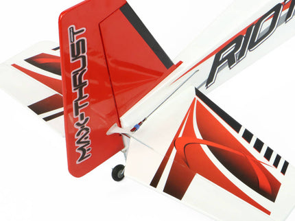 Max Thrust Riot Red Balsa Pro-Built 1.38m / 54in – 7.5–8.5cc IC or 4S Electric