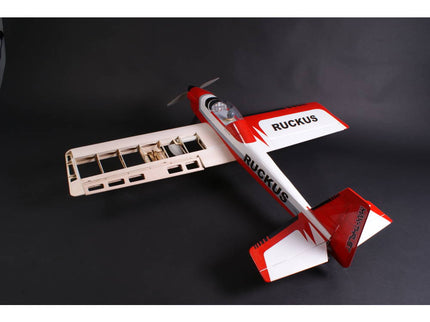 Max Thrust Ruckus Red Balsa Pro-Built 1.38m / 54in – 7.5–8.5cc IC or 4S Electric