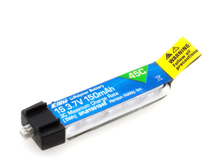 E-flite 150mAh 1S 3.7V 45C LiPo Battery