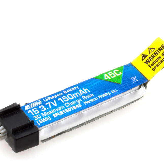 E-flite 150mAh 1S 3.7V 45C LiPo Battery