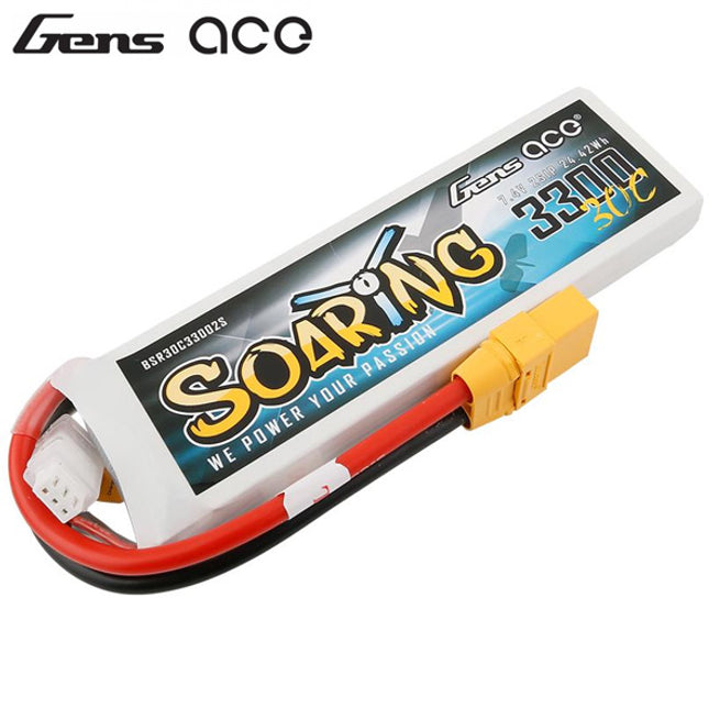 Gens ace Li-Po 2S 7.4V 3300mAh 30C Soaring with XT90