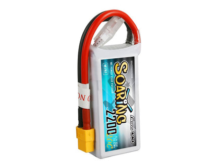 Battery pack with 'Soaring' branding on a white background
