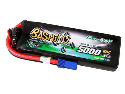 Bashing battery pack with red and blue connectors on a white background