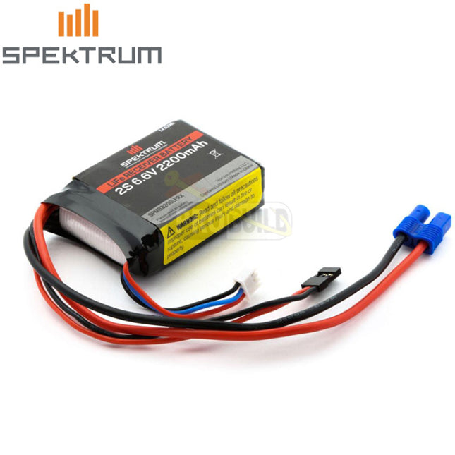 Spektrum 2200mAh 2S 6.6V Li-Fe Receiver Battery