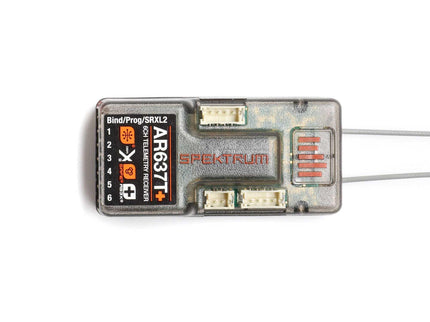 Spektrum AR637T 6-Channel DSMX Receiver with SAFE, AS3X & Telemetry