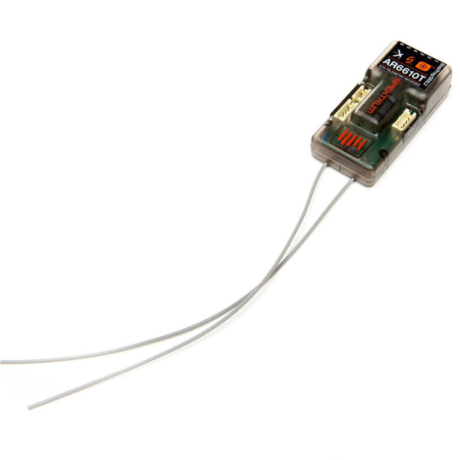 Small electronic device with wires on a white background