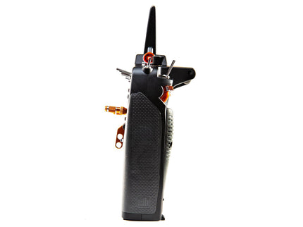 Black walkie-talkie on a white background