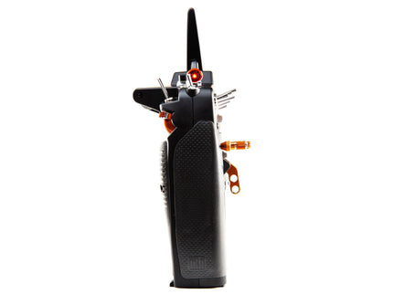 Black walkie-talkie on a white background