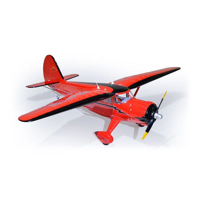 Phoenix Model STINSON RELIANT 68" ARF airplane with black accents on a white background