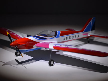 Phoenix Model AURORA 59" ARF Model airplane with 'Aurora' branding on a dark background