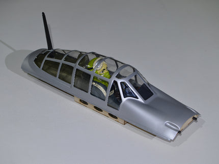 Phoenix Model ZERO A6M with a transparent cockpit on a gray background