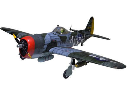 Phoenix Model P-47 Thunderbolt 79" ARF V2 with Electric Retracts camouflage design on a white background