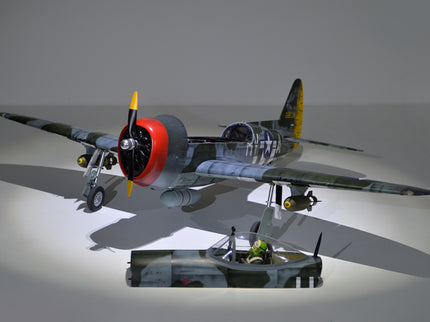 Phoenix Model P-47 Thunderbolt 79" ARF V2 with Electric Retracts Model airplane on a gray background