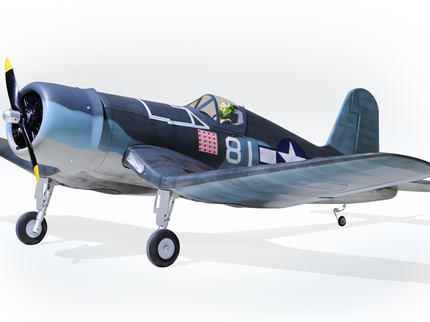 Phoenix Model F4U Corsair 59'' W/Electric Retract Model of a vintage military airplane on a white background