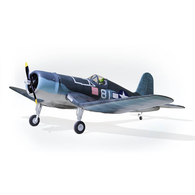 Phoenix Model F4U Corsair 59'' W/Electric Retract Model of a vintage military airplane on a white background