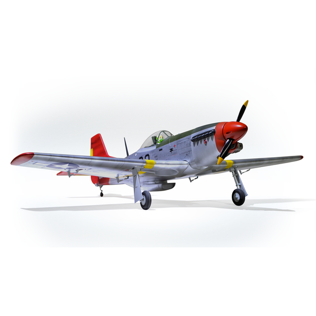 Phoenix Model P51 MUSTANG 1,41m 55,5'' W/Electric Retract Vintage airplane on a white background