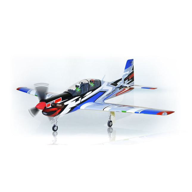 Phoenix Model TUCANO TURBOPROP 103" Colorful model airplane on a white background