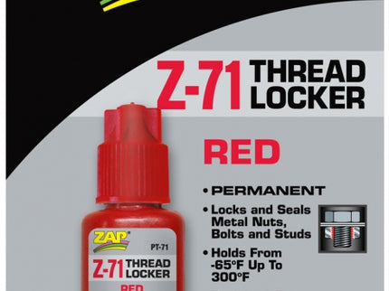 ZAP PT71 THREAD LOCKER PERMANENT 0.2oz