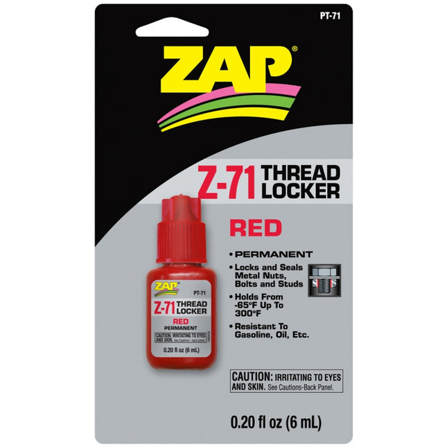 ZAP PT71 THREAD LOCKER PERMANENT 0.2oz
