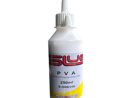 PVA 250ml bottle on white background