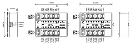 FrSky RB-25S Dual Power & Triple Receiver Redundancy Bus with Advanced Stabilisation