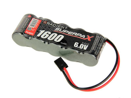 NiMH 6.0V 1600mAh 2/3A SBS-Flat, Rx-JR