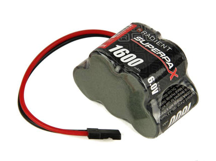 NiMH 6.0V 1600mAh 2/3A 3-2 Hump, Rx-JR