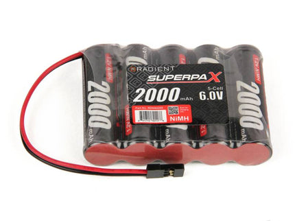 NiMH 6.0V 2000mAh AA SBS-Flat, Rx-JR