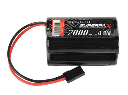 NiMH 4.8V 2000mAh AA Square, Rx, JR
