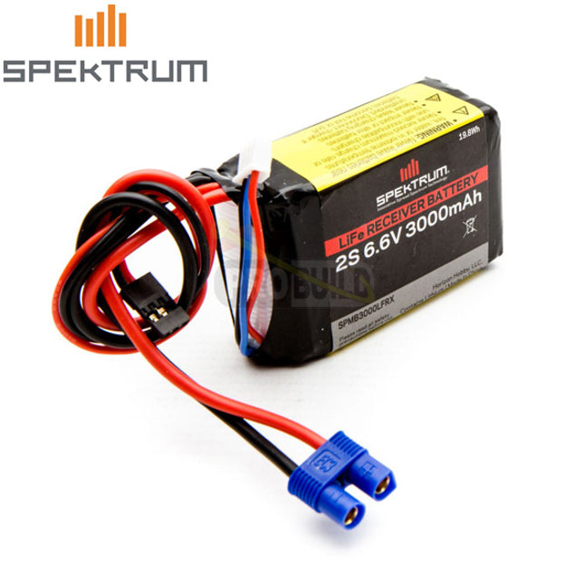 Spektrum 3000mAh 2S 6.6V Li-Fe Receiver Battery