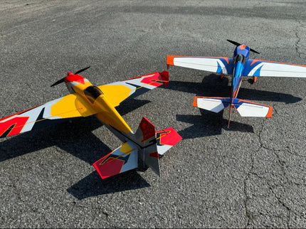 Extreme Flight EF 60" Slick 580 CNC RxR – Yellow / Red / Grey 3D Aerobatic RC Aircraft