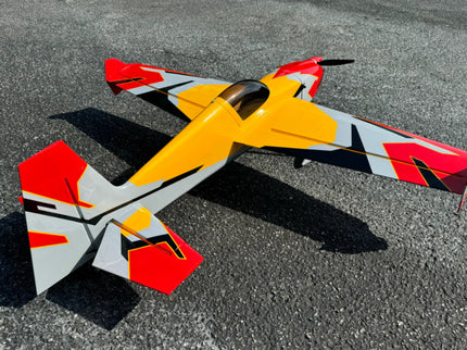 Extreme Flight EF 60" Slick 580 CNC RxR – Yellow / Red / Grey 3D Aerobatic RC Aircraft