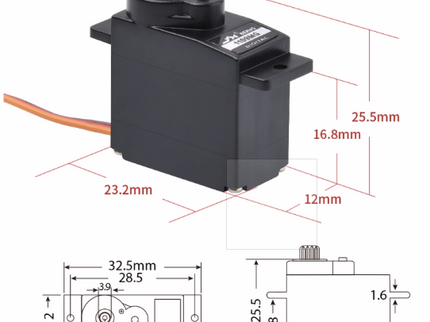 JX PDI-1109MG 9g Metal Gear 2.5kg 6v digital Core servo