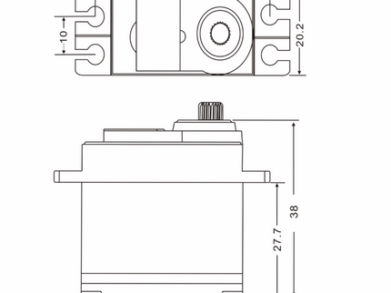 JX PS-4503HB Servo – 3.95kg @ 6V, High-Torque Analogue