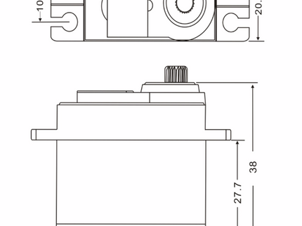 JX PS-4806HB Servo – 6kg @ 6V, High-Torque Analogue
