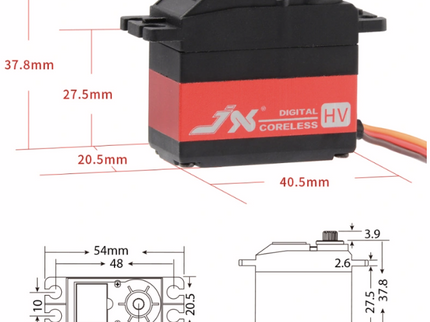 JX HV5921MG High Voltage Digital Servo – 20kg, Coreless, Metal Gear