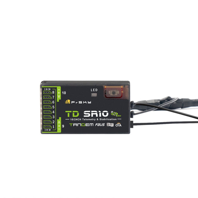 FrSky TD SRIO telemetry and stabilization device on a white background