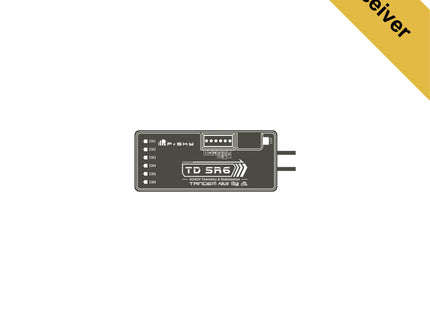 FrSky TD SR6 Tandem Dual-Band 2.4GHz & 900MHz Receiver with Stabilisation & Telemetry