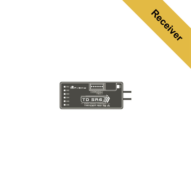FrSky TD SR6 Tandem Dual-Band 2.4GHz & 900MHz Receiver with Stabilisation & Telemetry