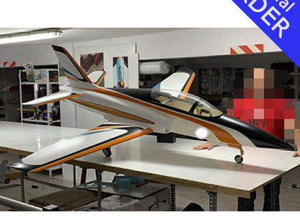 TopRC Model Odyssey Sport Jet Orange/White 91"