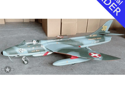 TopRC Model Hawker Hunter 1:5.8 Swiss scheme