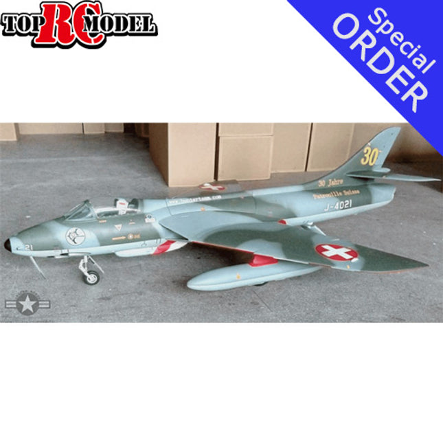 TopRC Model Hawker Hunter 1:5.8 Swiss scheme