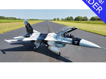 TopRC Model F-16 1:6 Scale Jet – Camo Grey AK 97" Full Composite ARF