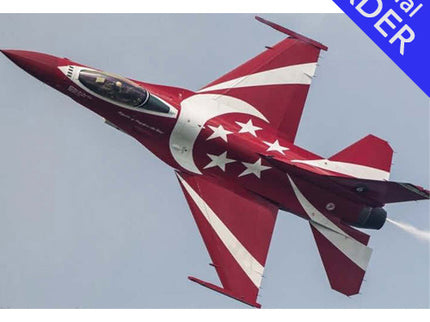 TopRC Model F-16 1:6 Scale Black Knights Jet – 97" Full Composite ARF