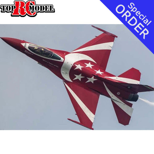 TopRC Model F-16 1:6 Scale Black Knights Jet – 97" Full Composite ARF