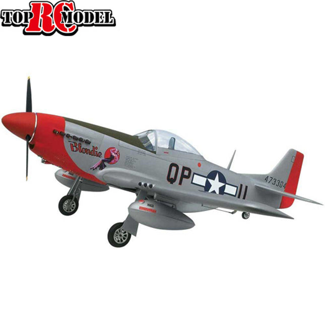 TopRC Model P-51D Mustang  60cc 89" ARF - Blondie