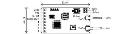FrSky TWIN TW MX Dual 2.4GHz Micro Receiver 4CH
