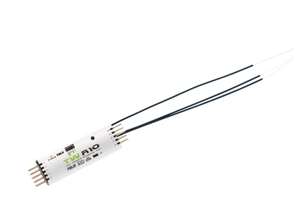 FrSky Twin TW R10 Dual 2.4GHz Receiver – 10CH with FBUS, SBUS & Triple Antennas